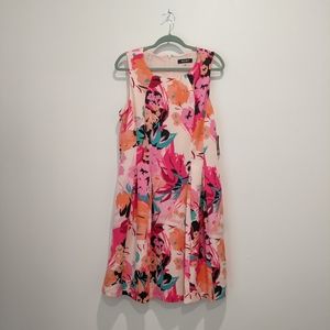 NWT Nine West 16 floral A-line dress